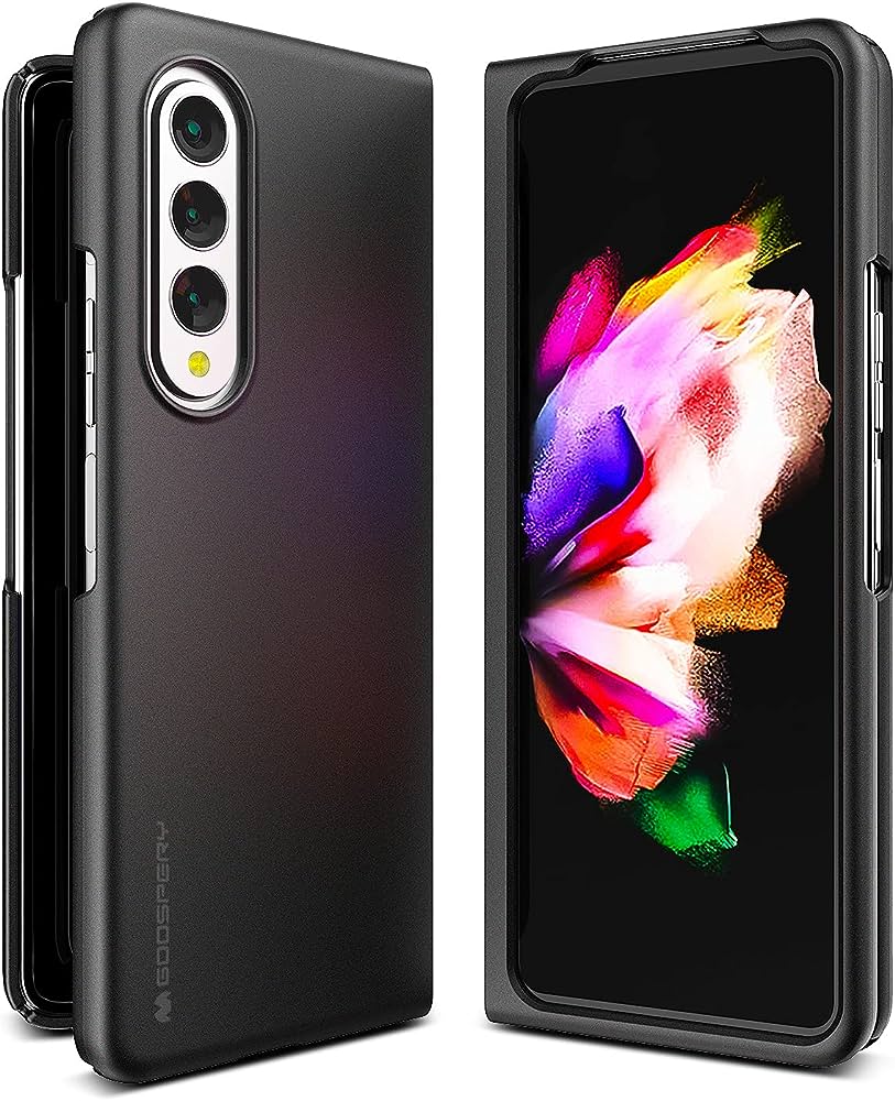 Goospery Z Fold 5 Fard Case - Black