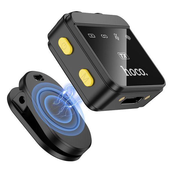 hoco. L17 Dual-mic magnetic lavalier wireless digital microphone iP/Type-C