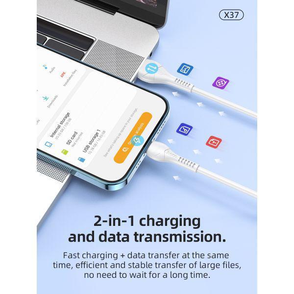 Hoco USB A to USB C Anti Bending cable 100CM/1M