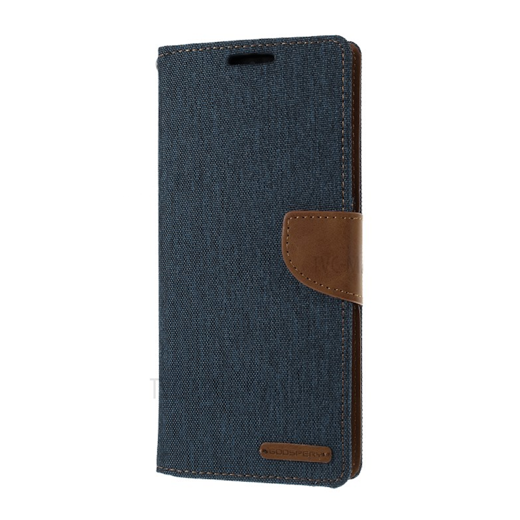 Goospery Black Canvas Diary Case for Samsung Galaxy S10 5G