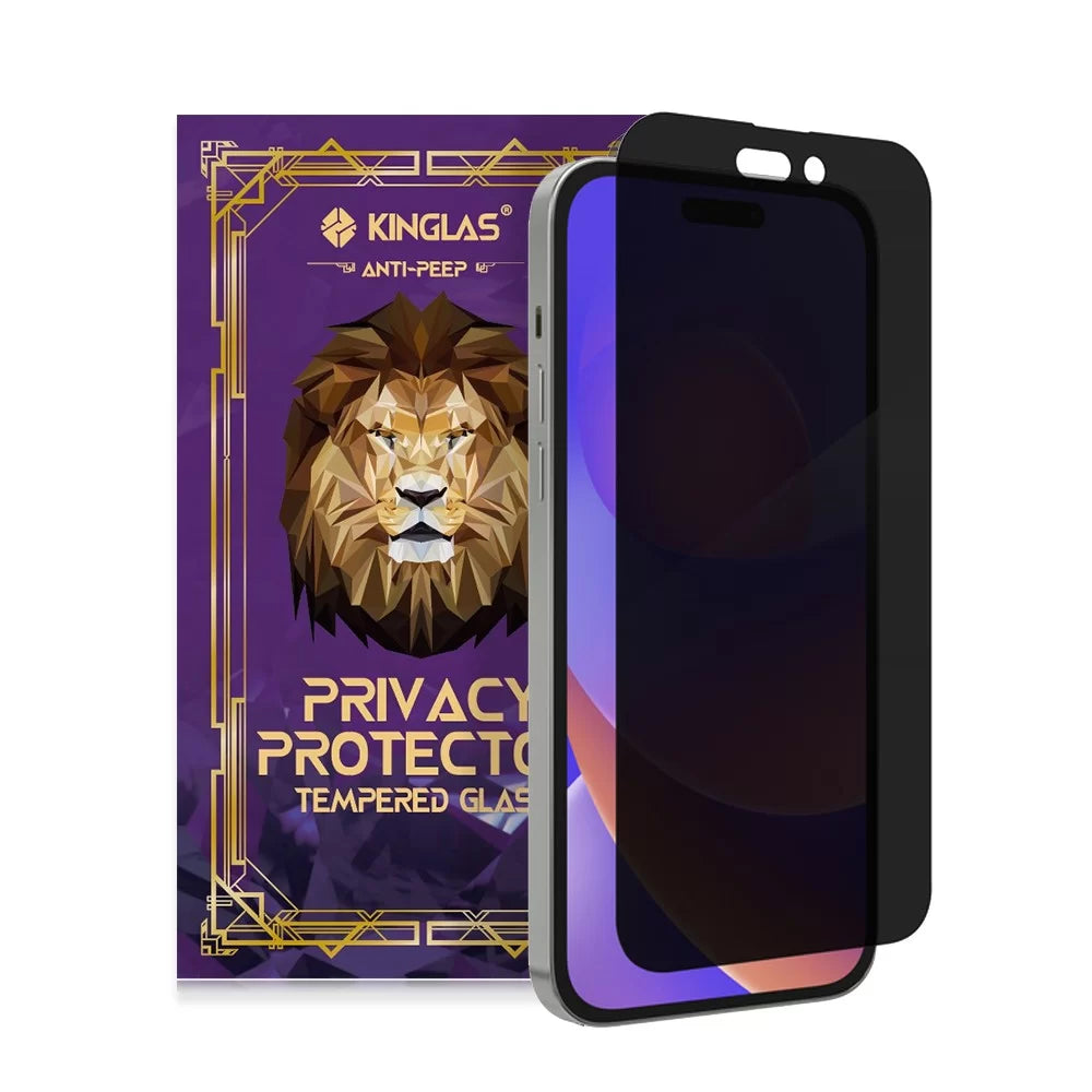 Kinglas Privacy Tempered Glass Screen Protector For All iPhones
