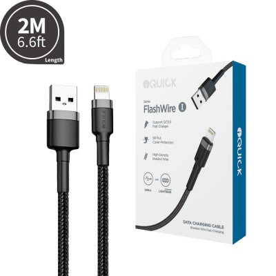 iQuick Braided USB to Lightning 2M