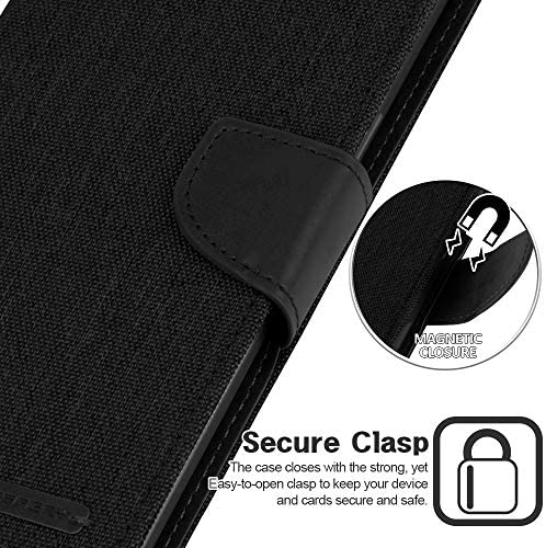 Goospery Wallet Case Black for Galaxy S22+