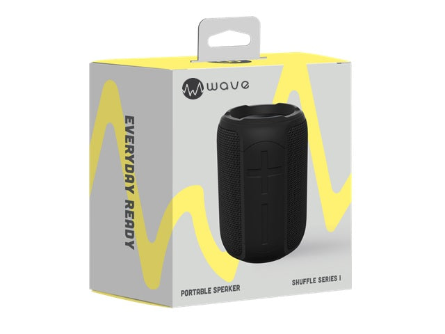 WAVE - Wave Shuffle Series I Portable Waterproof Bluetooth Audio Speaker Wireless Black