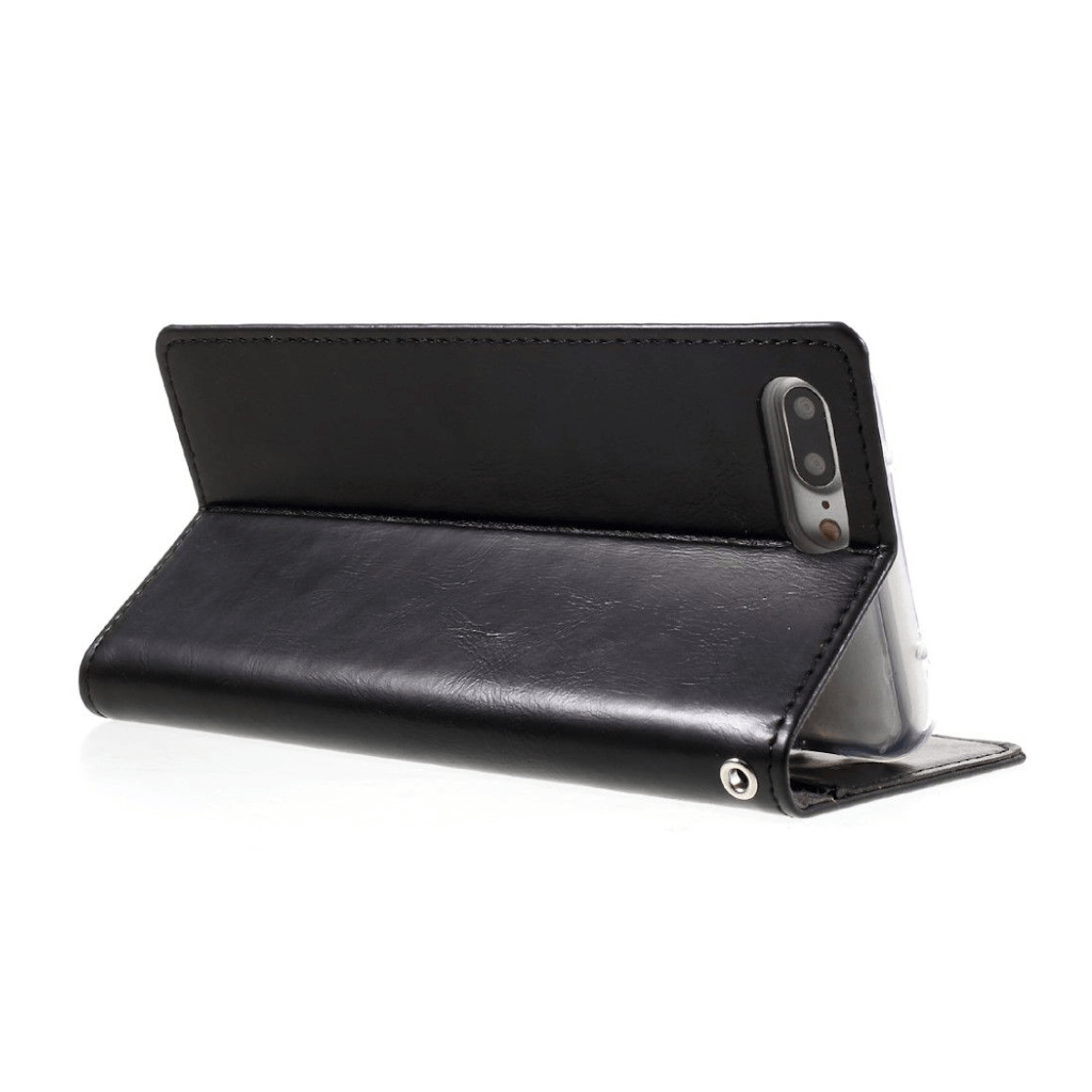 Goospery Mansoor Black Wallet Diary Case for iPhone 7/8/SE (2020)