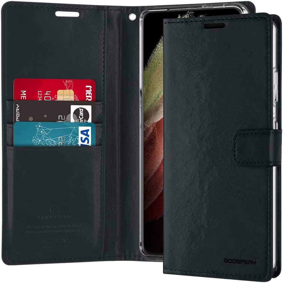 Hanman Leather Wallet Case Black for Google Pixel 6A 5G