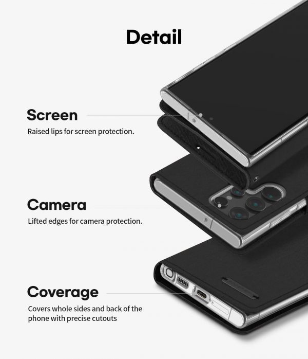 Goospery Mercury Canvas Case for Samsung S23 Ultra Black