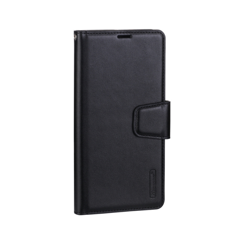 Hanman Leather Wallet Case Black for Google Pixel 6A 5G