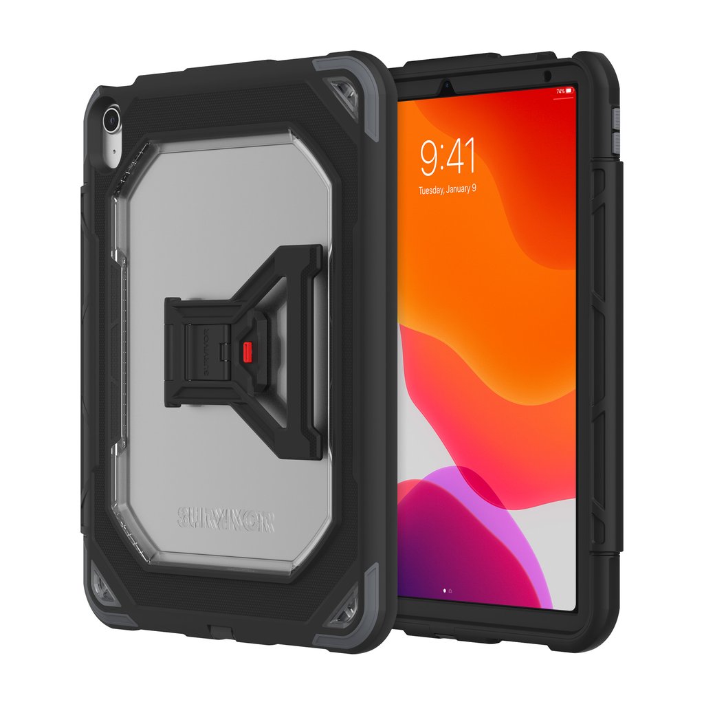Griffin Survivor All-Terrain Black Case For iPad Air (4th Gen)