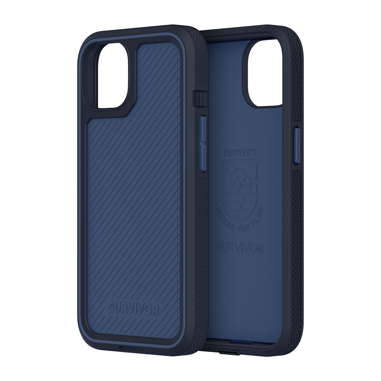 Griffin Survivor All-Terrain Earth Rugged Case iPhone 13 Pro Max - Storm Blue/Deep Sea