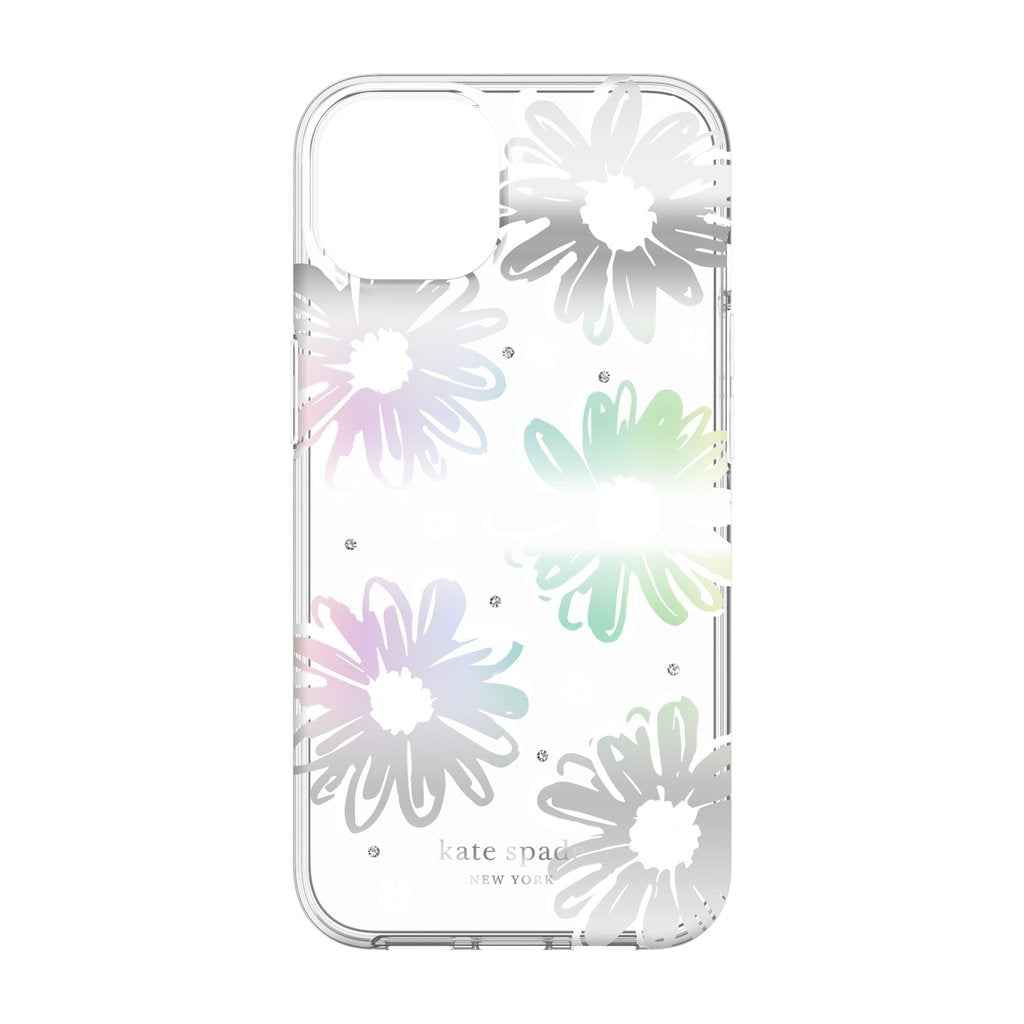 kate spade new york Protective Hardshell for iPhone 13- Daisy Iridescent