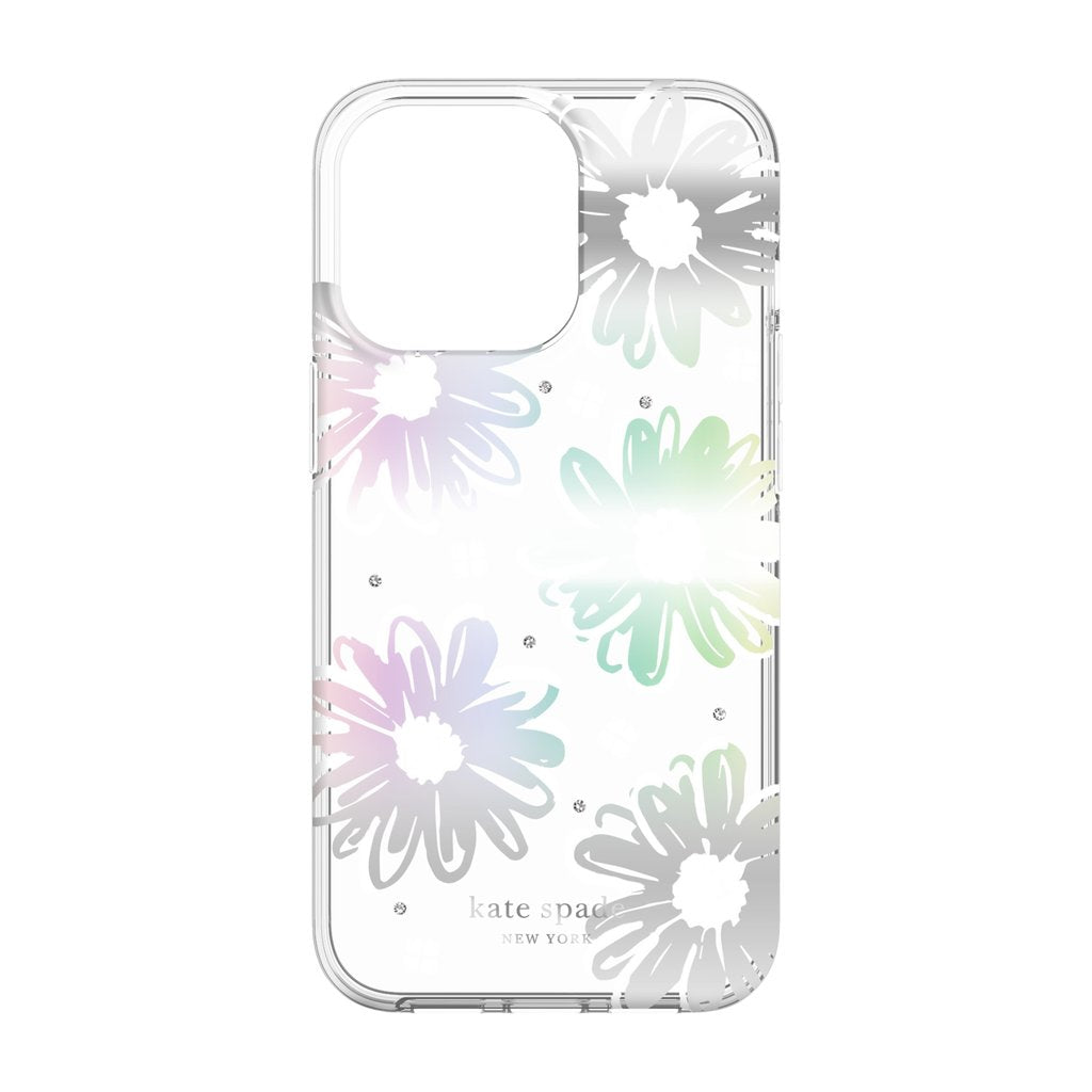 kate spade new york Protective Hardshell for iPhone 13 Pro- Daisy iridescent