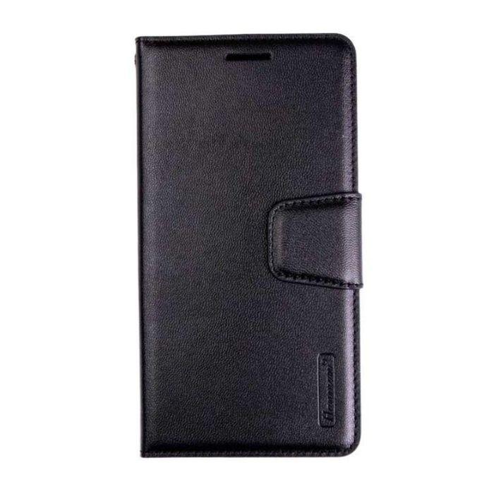 Hanman Leather Wallet Case Black for Google Pixel 6A 5G