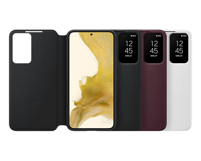 Samsung Smart Clear View Cover Black for Galaxy S22+