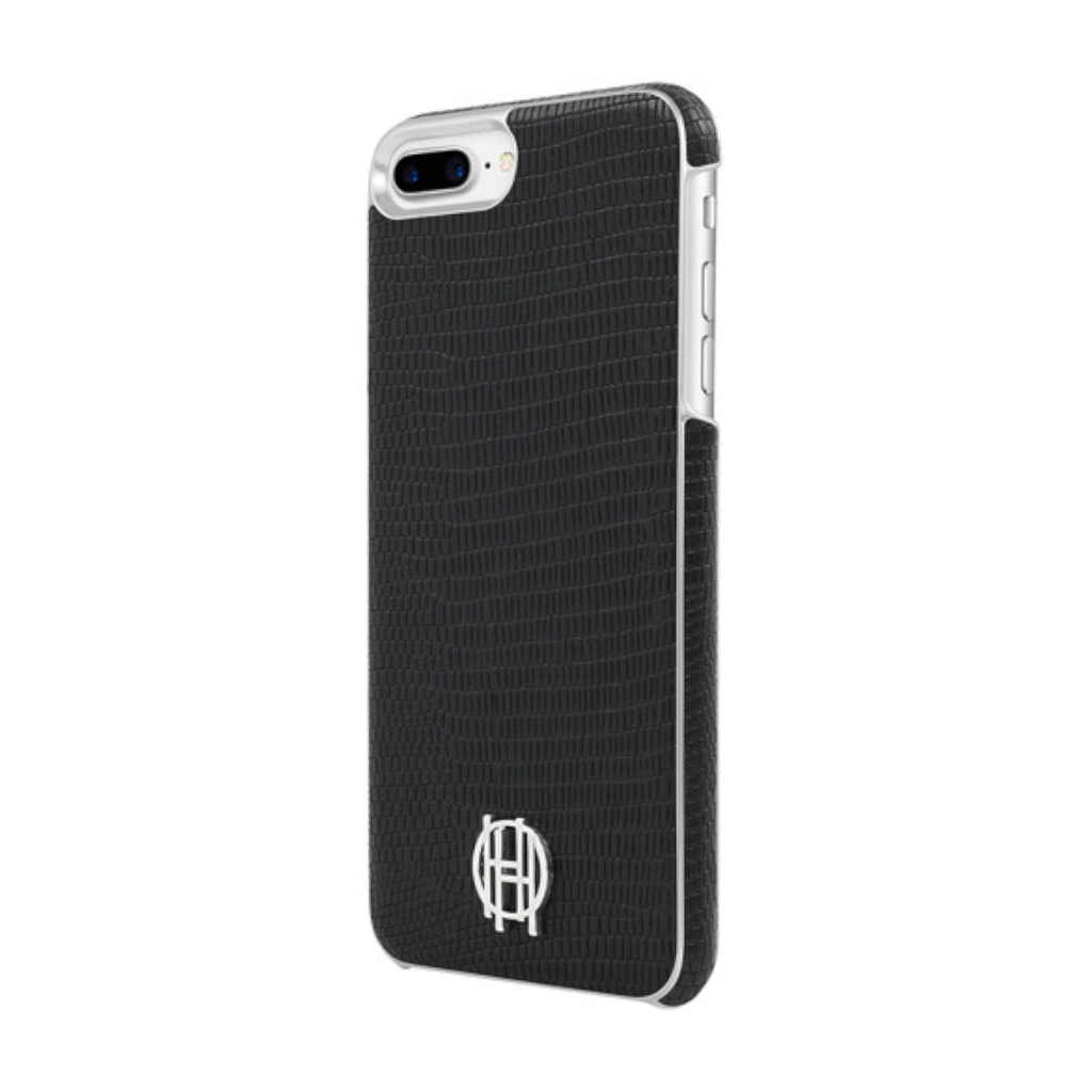 House of Harlow 1960 Black Lizard/Silver Metallic Case for iPhone 7/8/SE (2020)