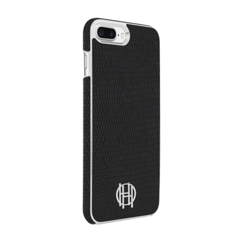 House of Harlow 1960 Black Lizard/Silver Metallic Case for iPhone 7/8/SE (2020)