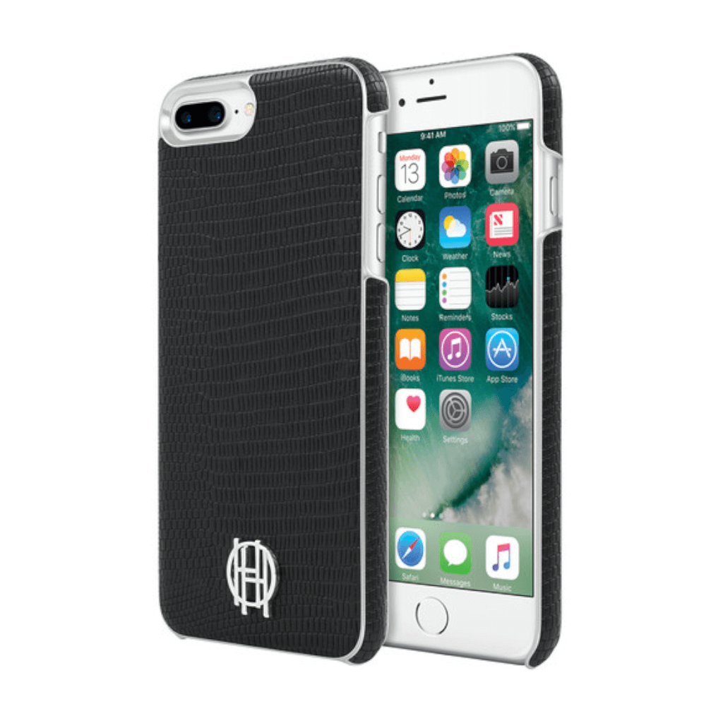 House of Harlow 1960 Black Lizard/Silver Metallic Case for iPhone 7/8/SE (2020)