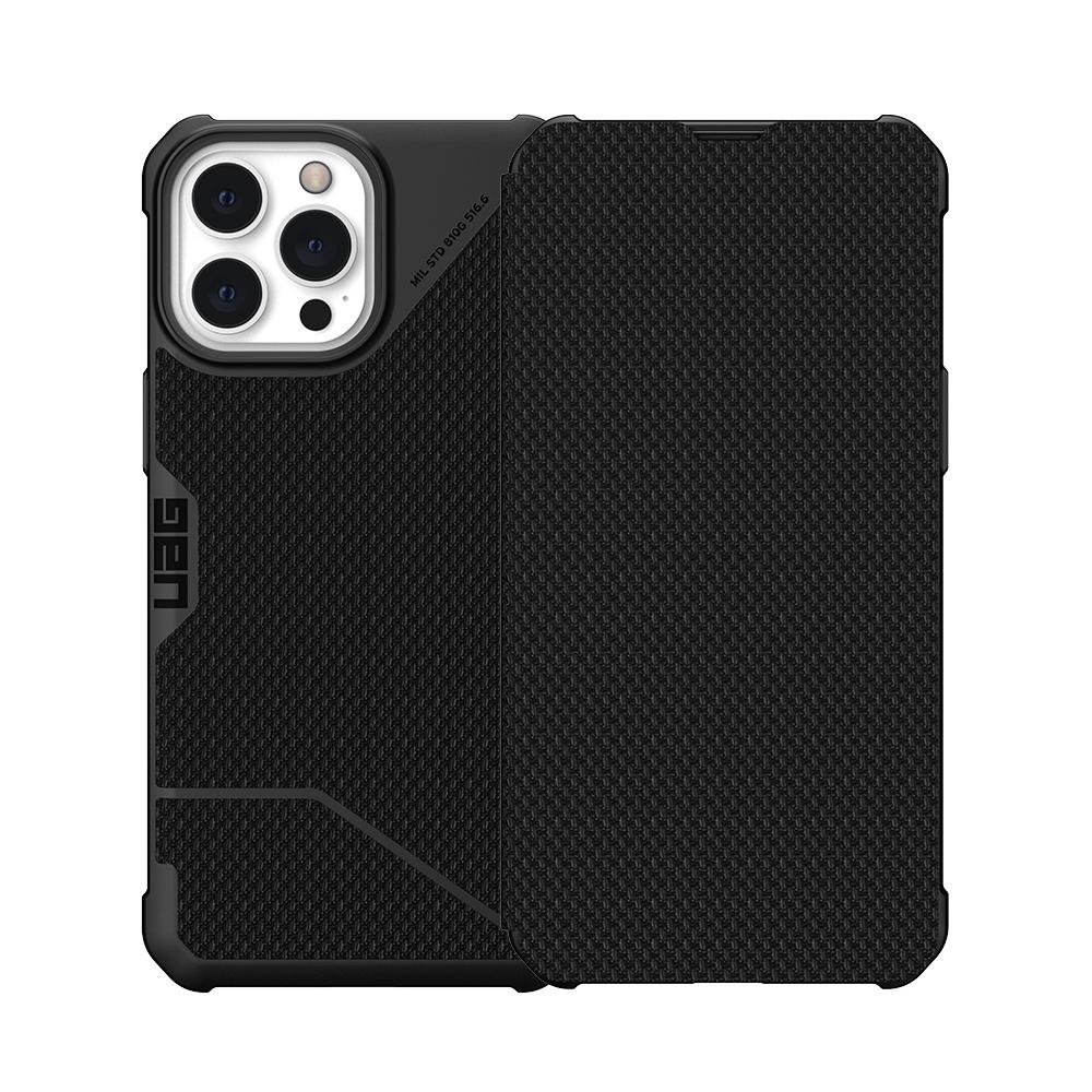 iPhone 13 UAG Metropolis Card Folio Case - Kevlar Black