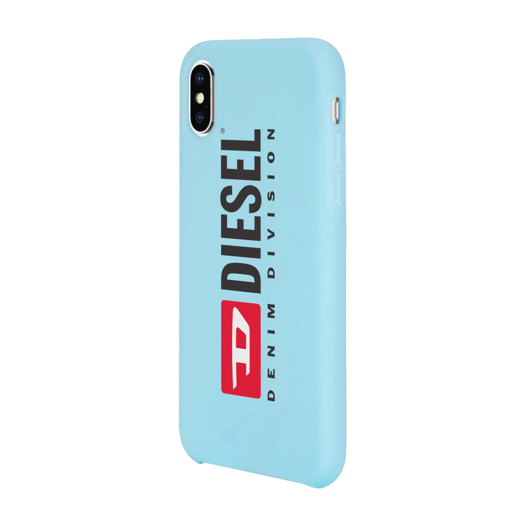 Diesel Printed Co-Mold Blue Soft Touch Case for iPhone X/Xs