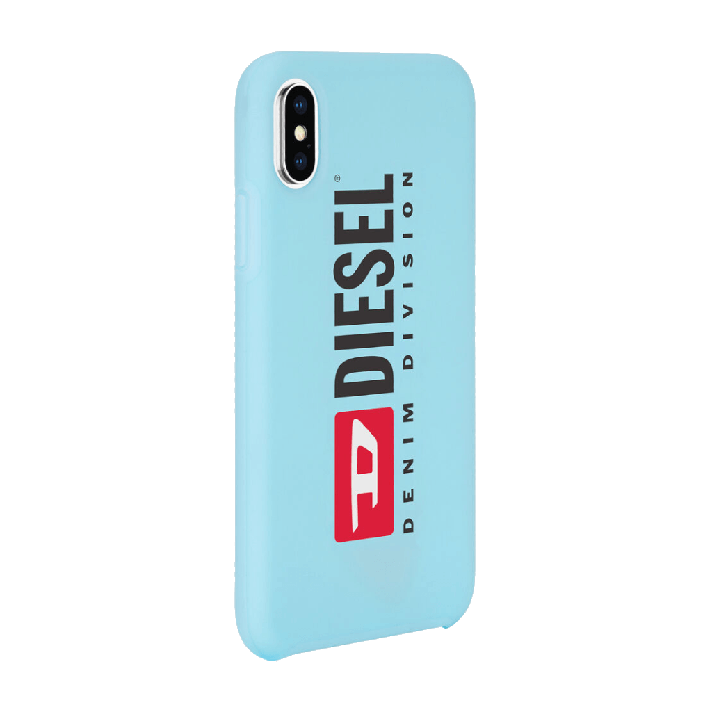 Diesel Printed Co-Mold Blue Soft Touch Case for iPhone X/Xs