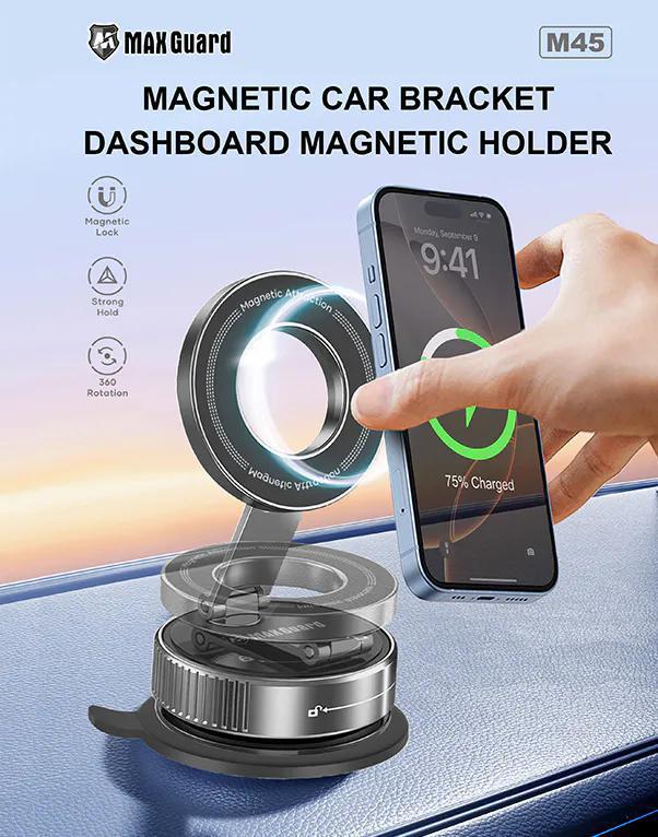 Maxguard Magnetic Foldable Car Bracket Holder M45