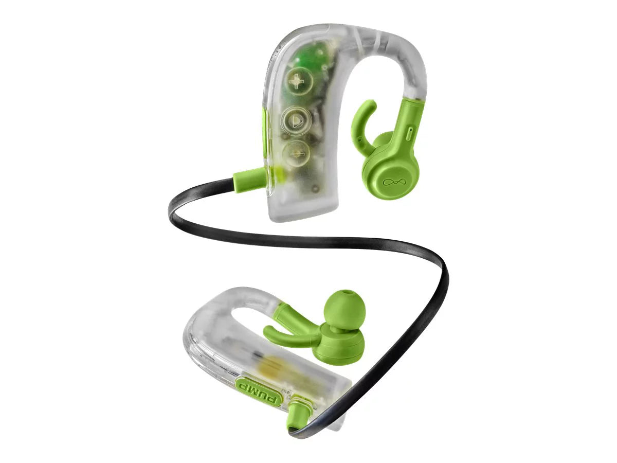 BlueAnt PUMP 2 Earphones With Mic In-Ear Bluetooth Wireless Noise Isolating Green Ice