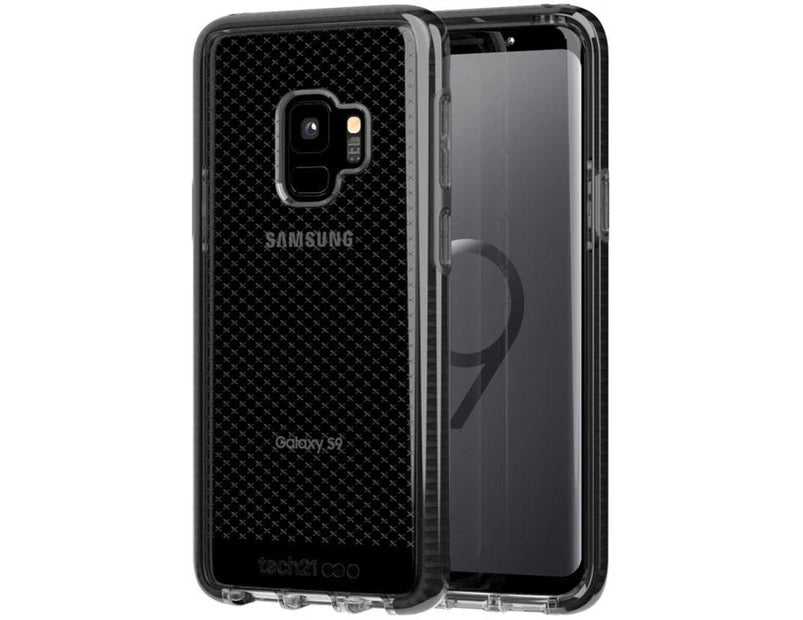 SAMSUNG GALAXY S9 TECH21 EVO CHECK FLEXSHOCK CASE - SMOKEY/BLACK