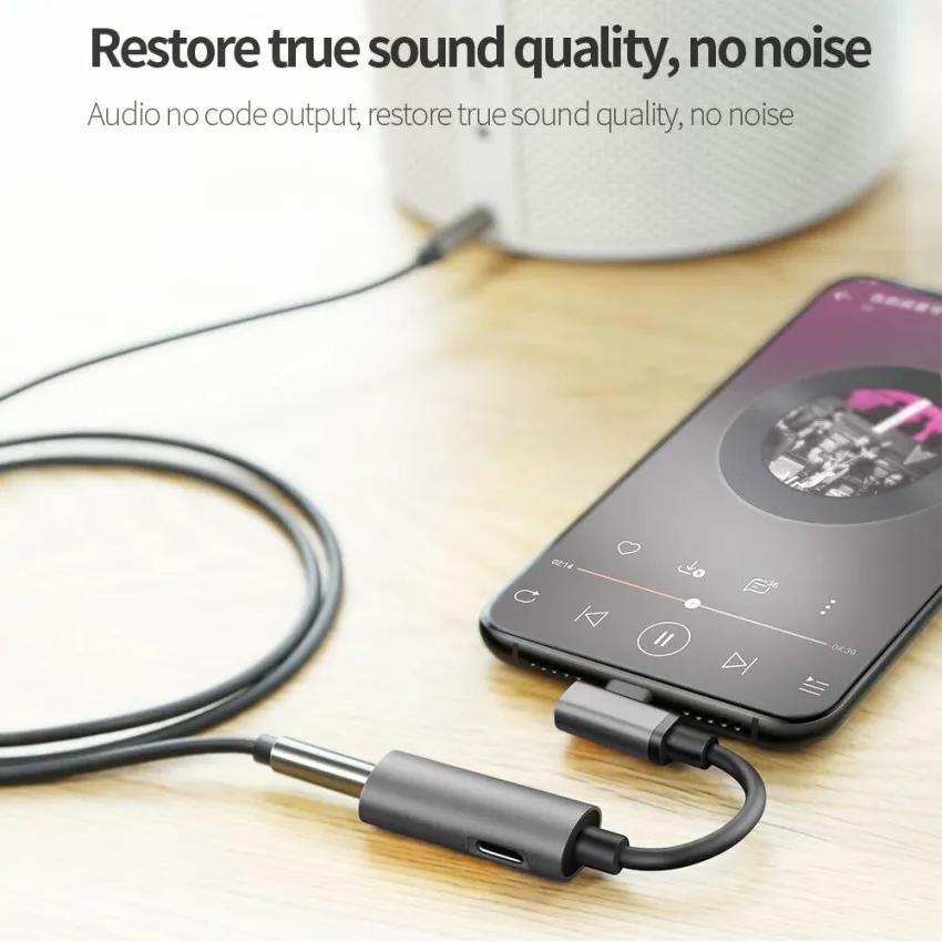 Mcdodo USB C to 3.5mm Headphone and Charger Audio Adapter, 2-in-1