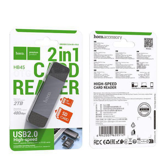 Hoco Card Reader USB and Usb C