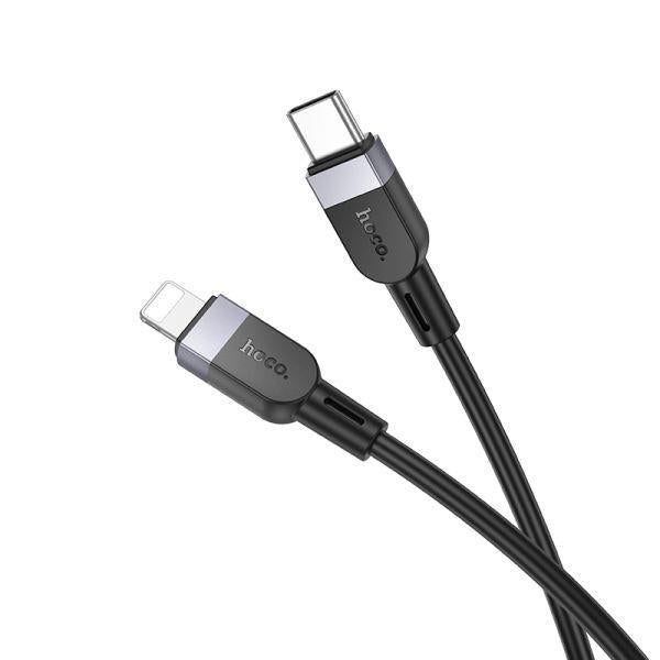Hoco. X109 Energy PD silicone charging data cable iP L 1M - Black