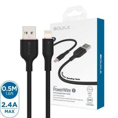 iQuick PowerWire USB to Lightning 0.5m