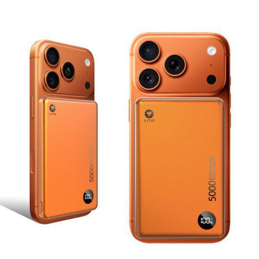 Lito Ultra Think Magnetic Power Bank 5000MaH LP08 - Orange