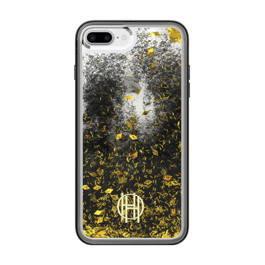 House of Harlow 1960 Black/Gold Liquid Glitter Case for iPhone 7/8 Plus
