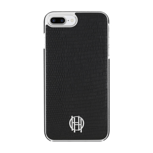 House of Harlow 1960 Black Lizard/Silver Metallic Case for iPhone 7/8 Plus