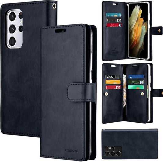 Goospery Mansoor Black Wallet Diary Case for Samsung Galaxy Note 10 Plus/10 Plus 5G