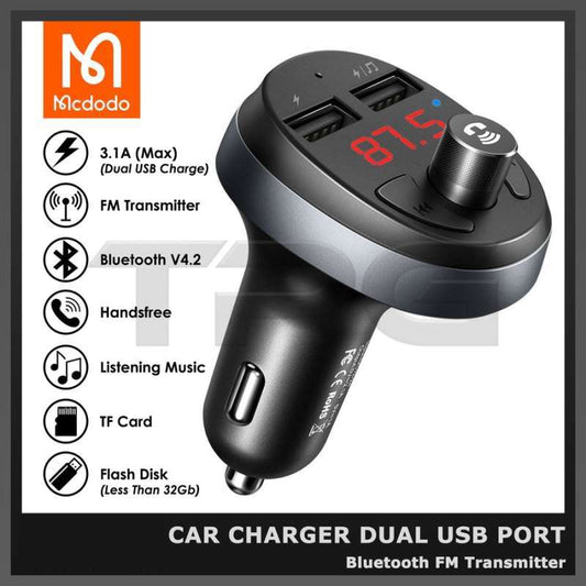 McDodo Bluetooth FM Transmitter and charger