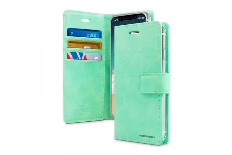 Goospery Wallet Case Mint for Galaxy s22 Ultra