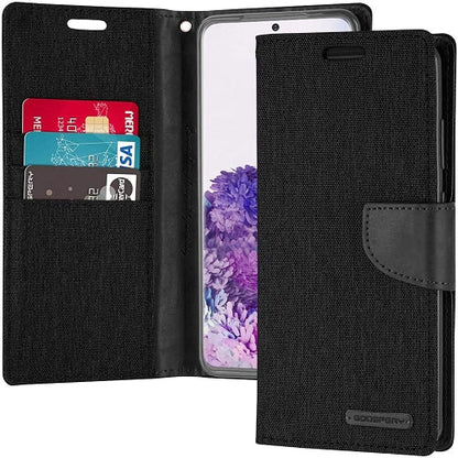 Goospery Wallet Case Black for Galaxy S22+