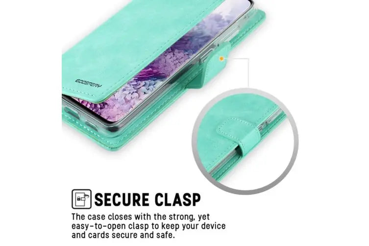 Goospery Wallet Case Mint for Galaxy s22 Ultra