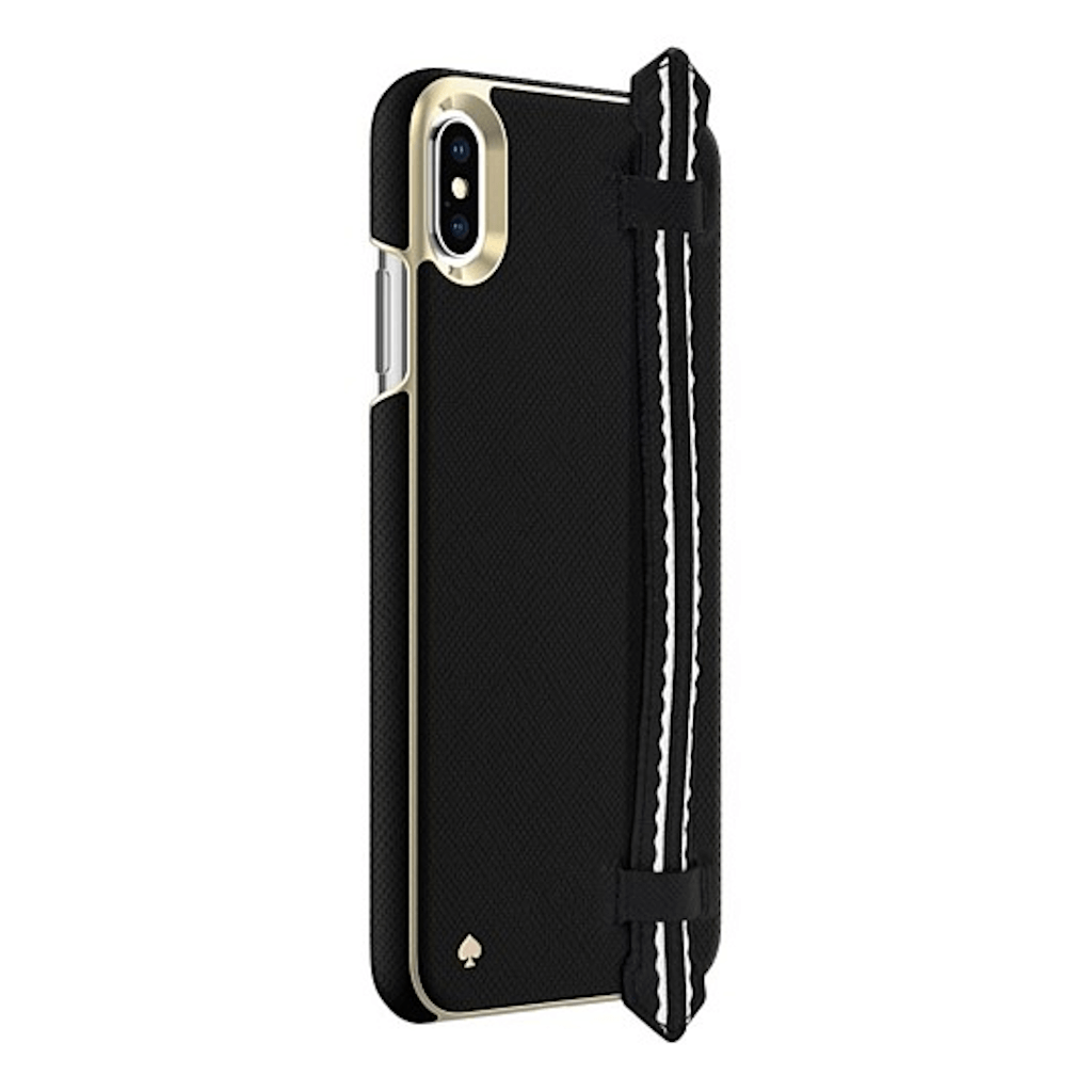 Kate Spade New York Wrap Strap Black Case for iPhone X/Xs