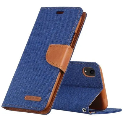 Goospery Wallet Case Blue for Galaxy S22