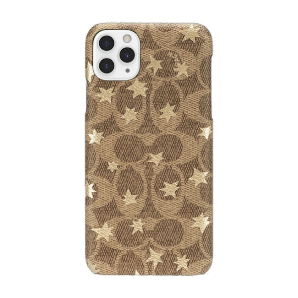 Coach Signature Gold Foil Stars Wrap Case for iPhone 11 Pro