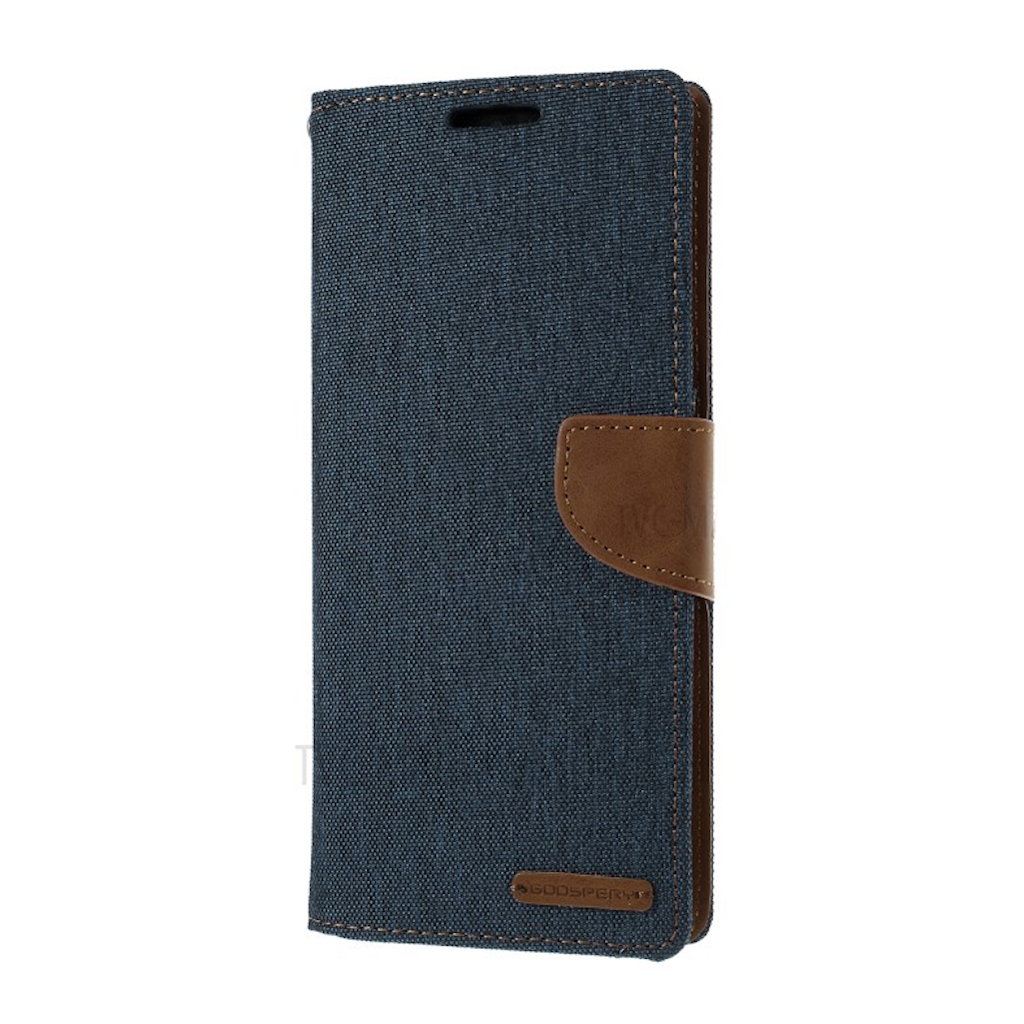 Goospery Blue Canvas Diary Case for Samsung Galaxy S20 Plus