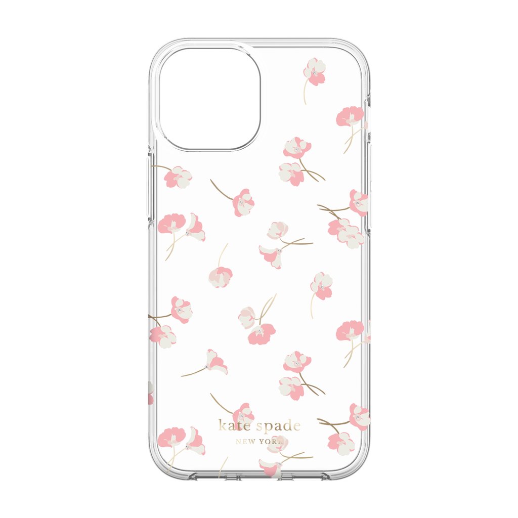 kate spade new york wrap Case for iPhone 13 mini- falling poppies