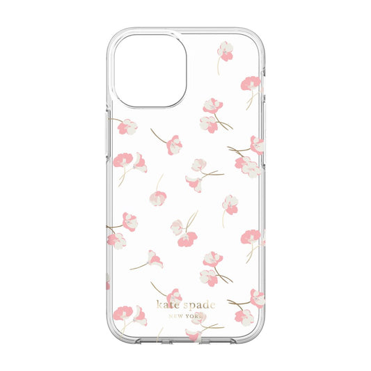 kate spade new york wrap Case for iPhone 13 mini- falling poppies