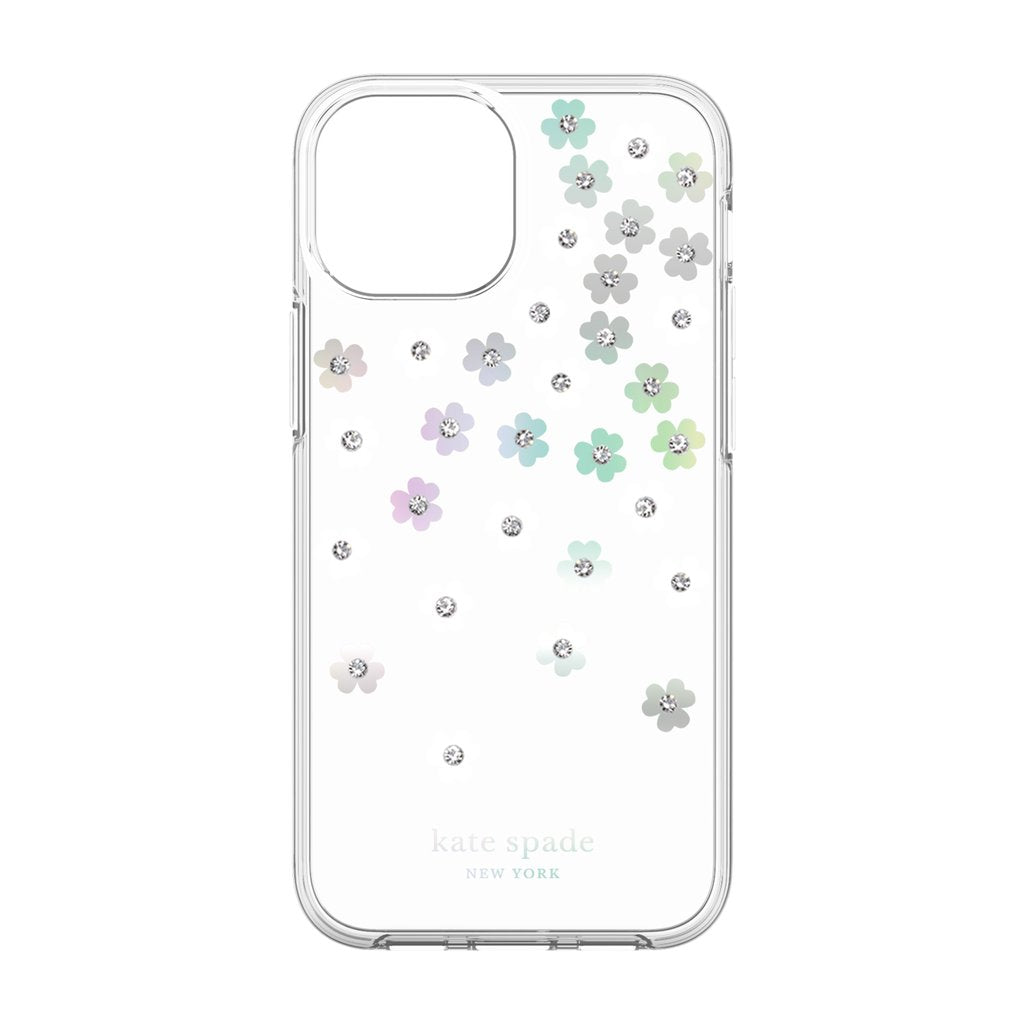 kate spade new york wrap Case for iPhone 13 mini- scattered flowers