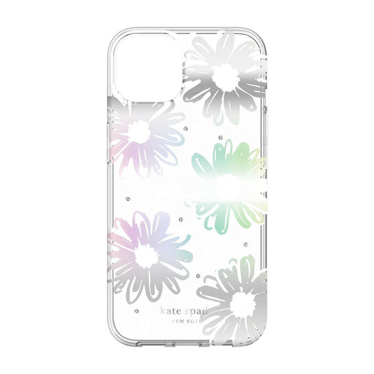 kate spade new york Protective Hardshell for iPhone 13- Daisy Iridescent