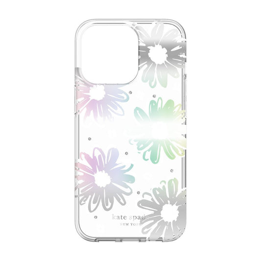 kate spade new york Protective Hardshell for iPhone 13 Pro- Daisy iridescent