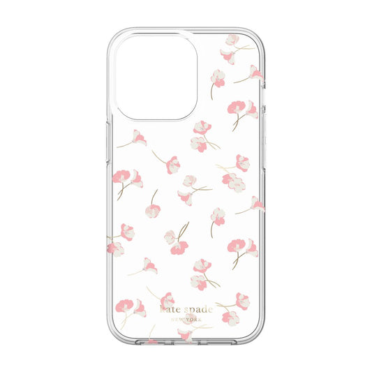 kate spade new york Protective Hardshell for iPhone 13 Pro- falling poppies