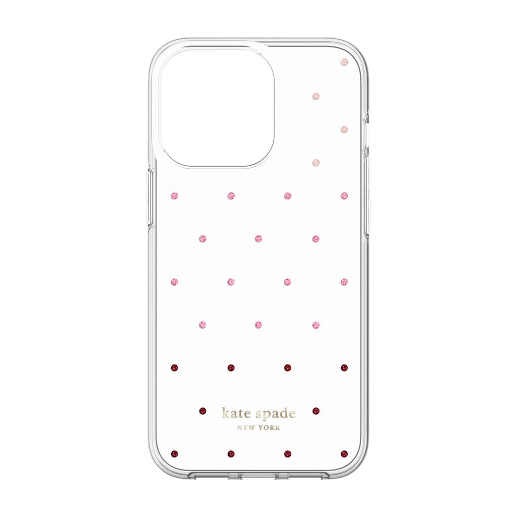 kate spade new york Protective Hardshell for iPhone 13 Pro- Pin Dot Ombre